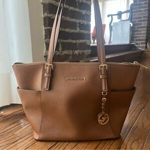 Michael Kors Brown Saffiano Leather Tote